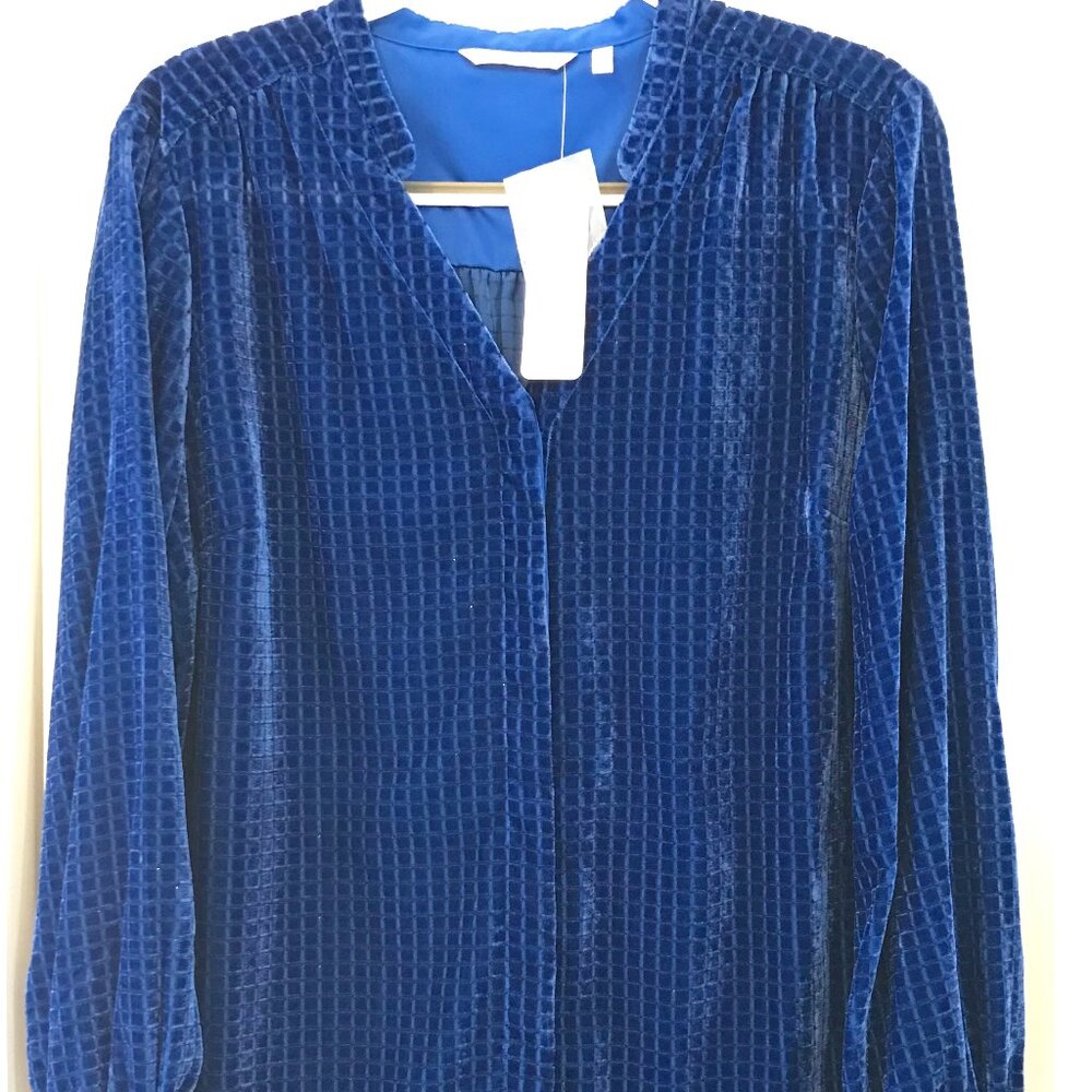 NWT Soft Surroundings Blue Blouse, New w/Tags, Size XL